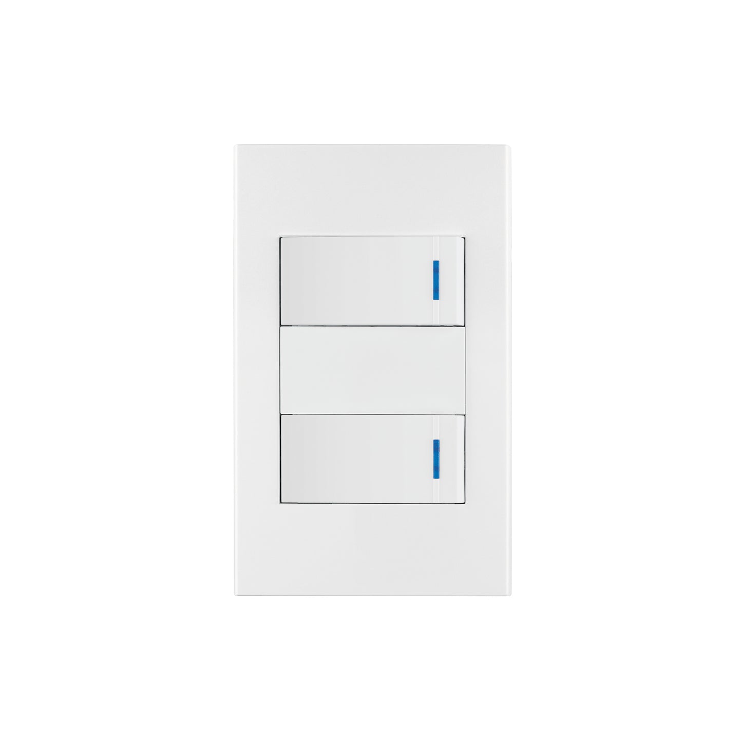 Placa armada 2 interruptores, 1 módulo, Española, blanco | PA-APDO1-EB | 45596