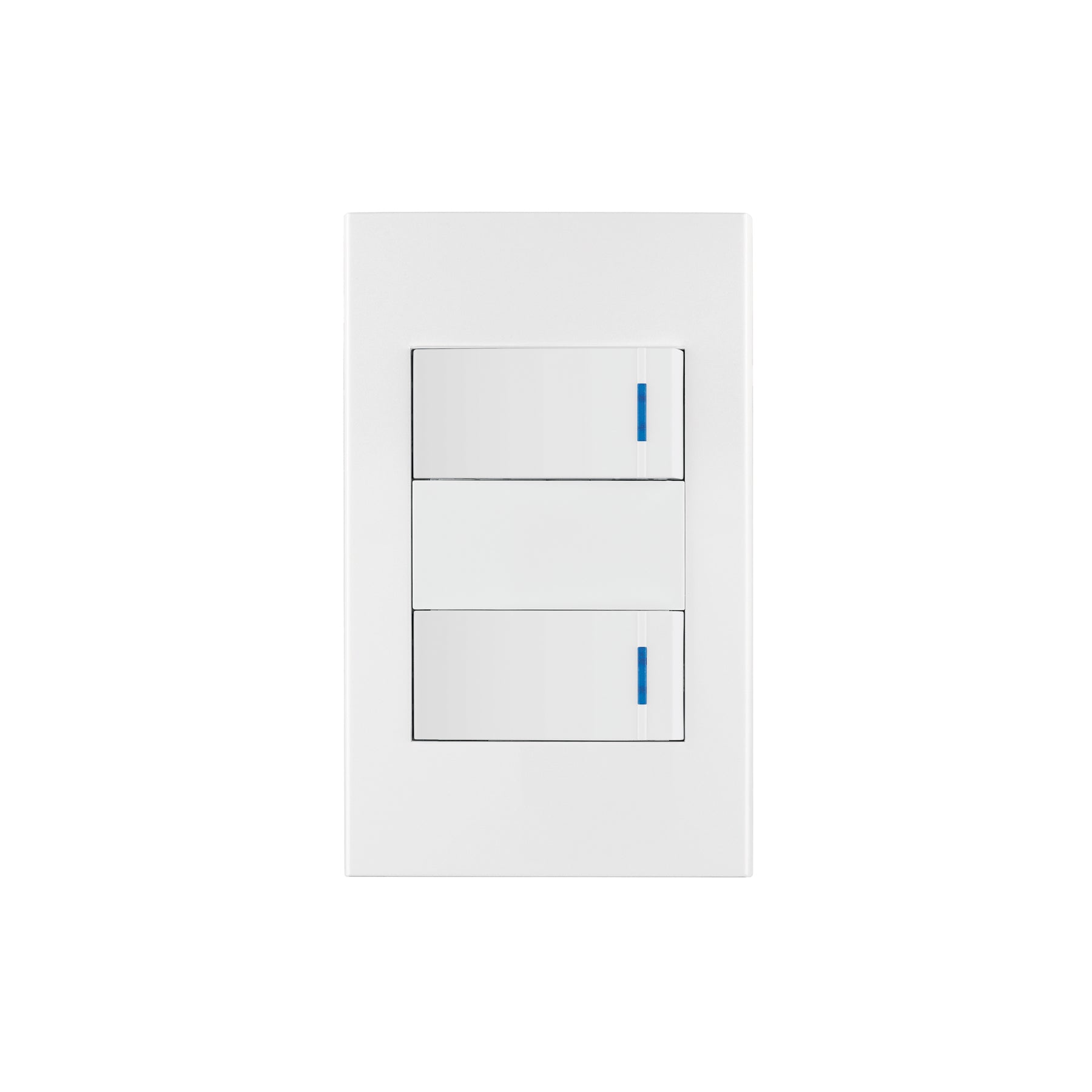 Placa armada 2 interruptores, 1 módulo, Española, blanco | PA-APDO1-EB | 45596