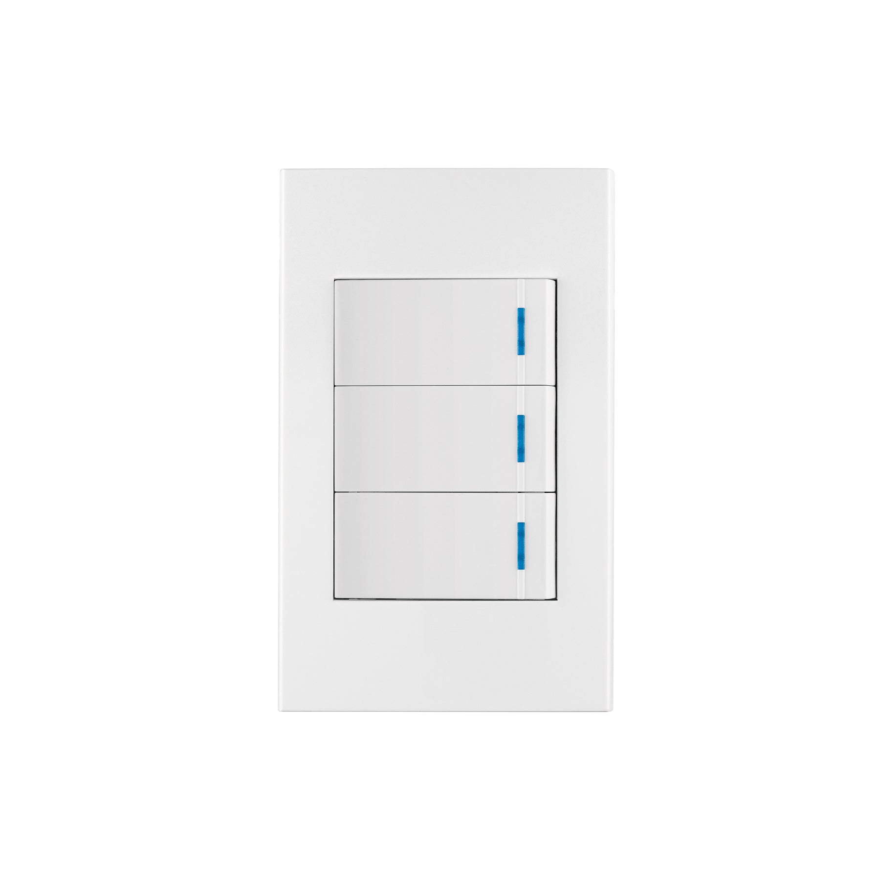 Placa armada 3 interruptores, 1 módulo, Española, blanco | PA-APTR-EB | 45599