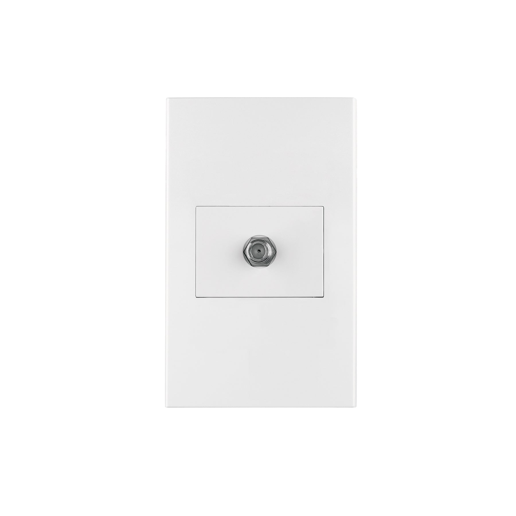 Placa armada 1 toma de TV, 1.5 módulos, Española, blanco | PA-TV-EB | 45605