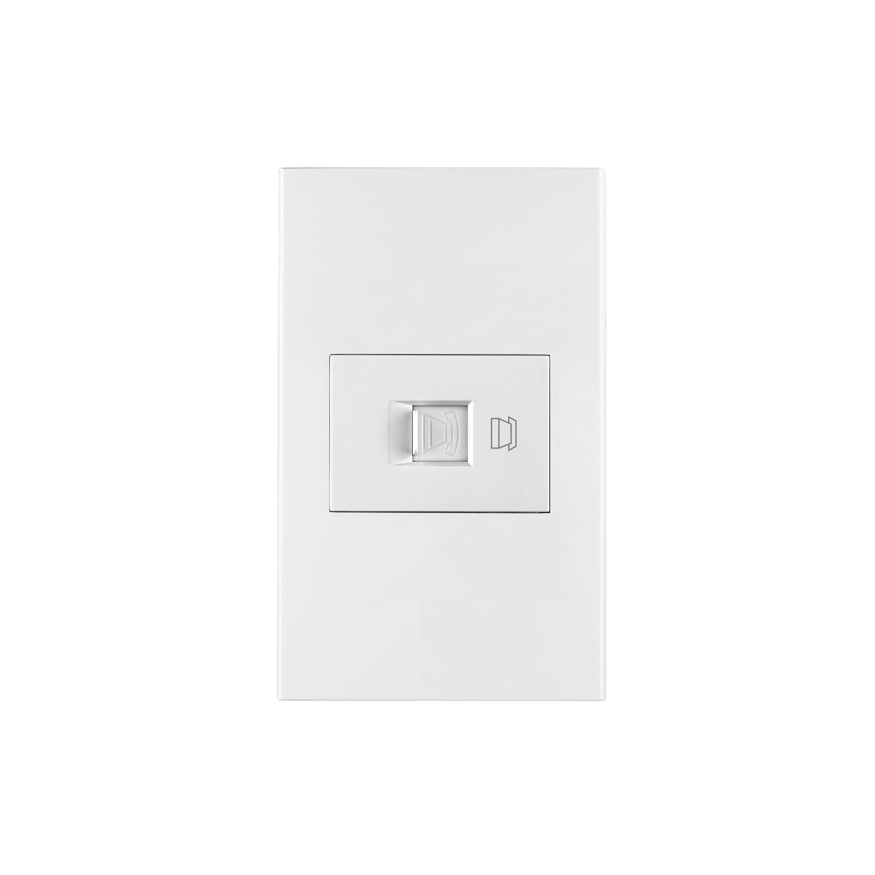 Placa armada 1 toma para teléfono, 1.5 mod, Española, blanco | PA-TE-EB | 45607