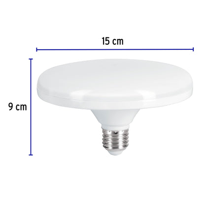 Lámpara LED tipo OVNI 18 W (equiv. 125 W), luz cálida, caja | LEDCI-120C | 45631