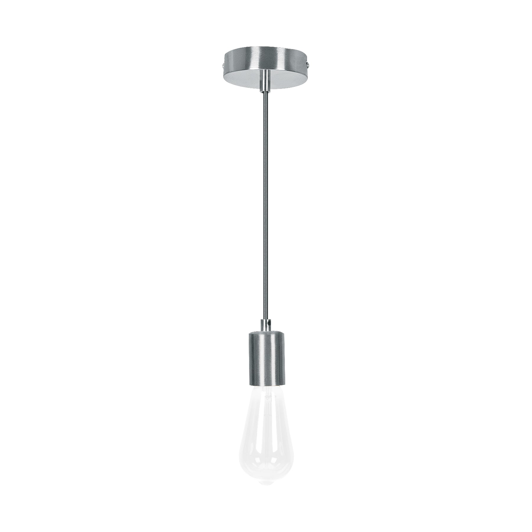 Socket colgante metálico, satín, VOLTECK | SOC-10SS | 45674