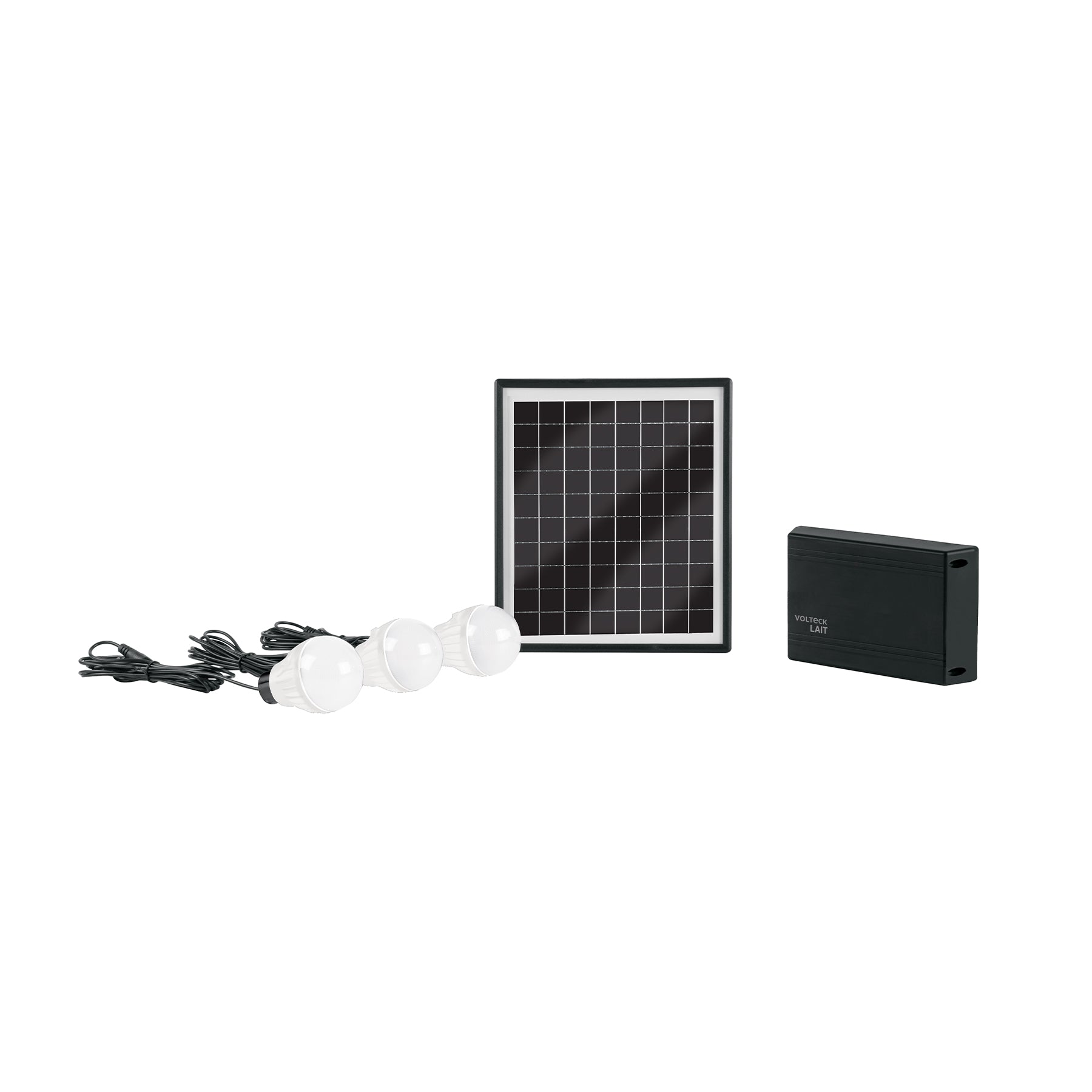 Sistema de iluminación Solar 6 W con 3 lámparas LED, VOLTECK | SIS-306L | 45870