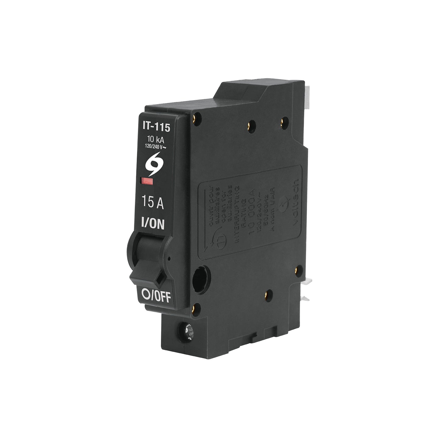 Interruptor de 1 polo 15A, enchufable, a granel, VOLTECK | IT-115G | 45871