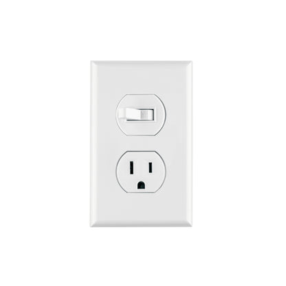 Placa armada interruptor y contacto, línea Standard, blanco | PA-COAP-SB | 45950