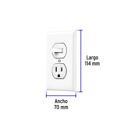 Placa armada interruptor y contacto, línea Standard, blanco | PA-COAP-SB | 45950