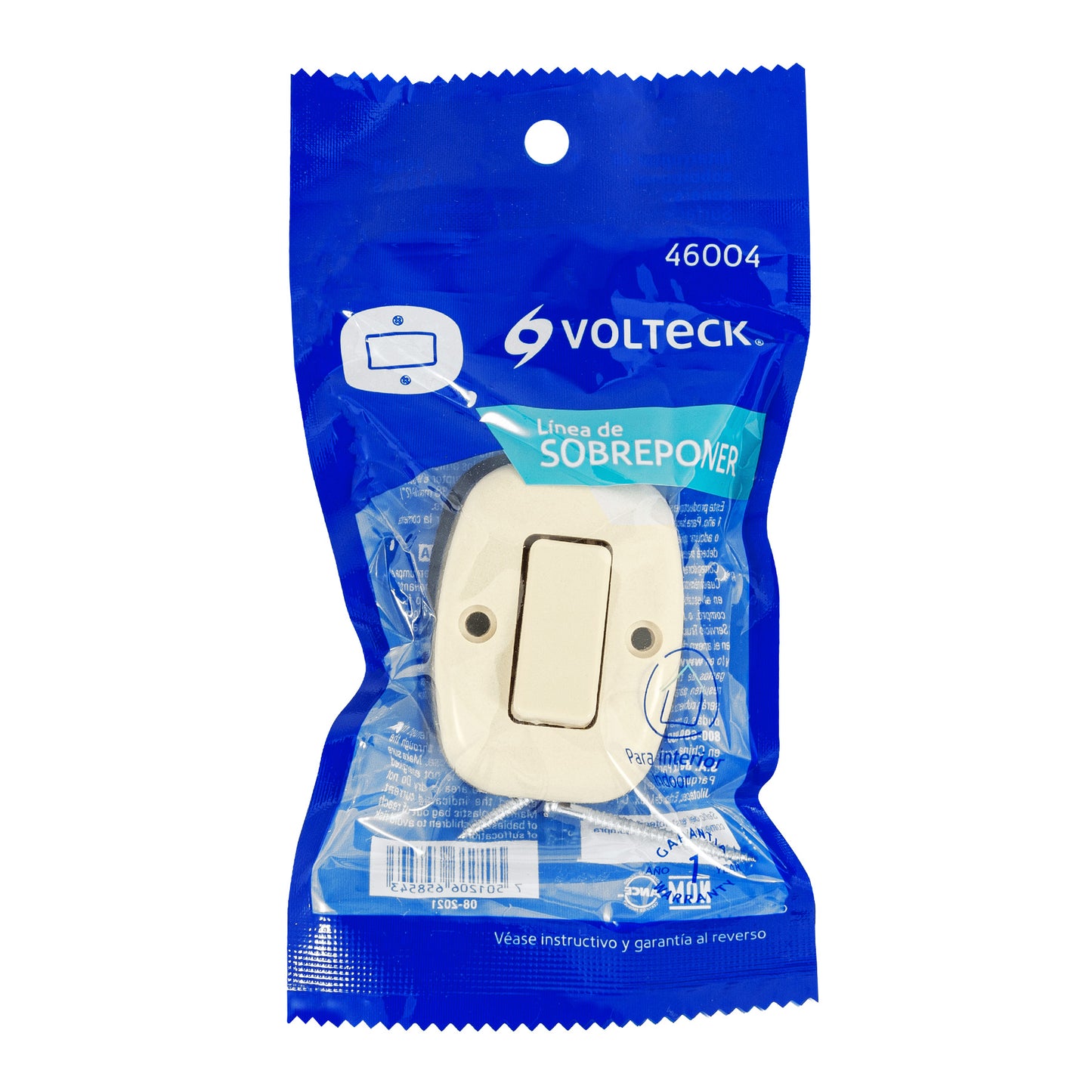 Interruptor de sobreponer sencillo, Volteck | APSO-S | 46004