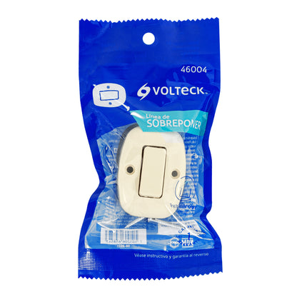 Interruptor de sobreponer sencillo, Volteck | APSO-S | 46004
