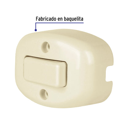 Interruptor de sobreponer sencillo, Volteck | APSO-S | 46004