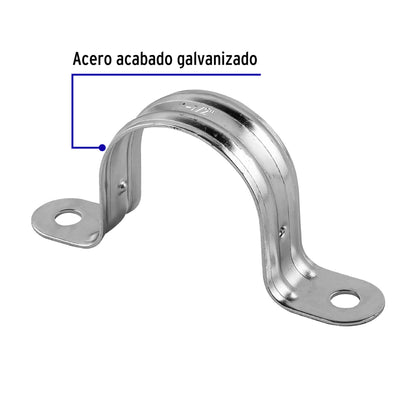 Bolsa c/5 abrazaderas tipo omega 1-1/2' p/tubo pared delgada | AO-112 | 46031