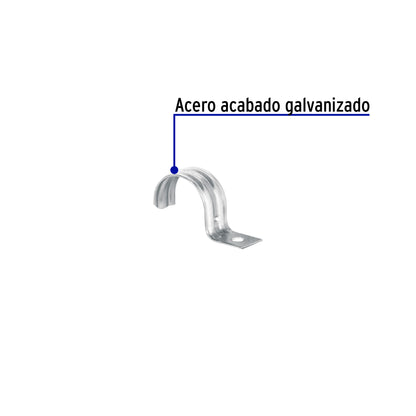 Bolsa c/5 abrazaderas tipo uña 1-1/4' p/tubo pared delgada | AU-114 | 46040