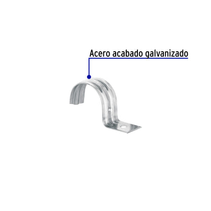 Bolsa c/5 abrazaderas tipo uña 1-1/2' p/tubo pared delgada | AU-112 | 46041