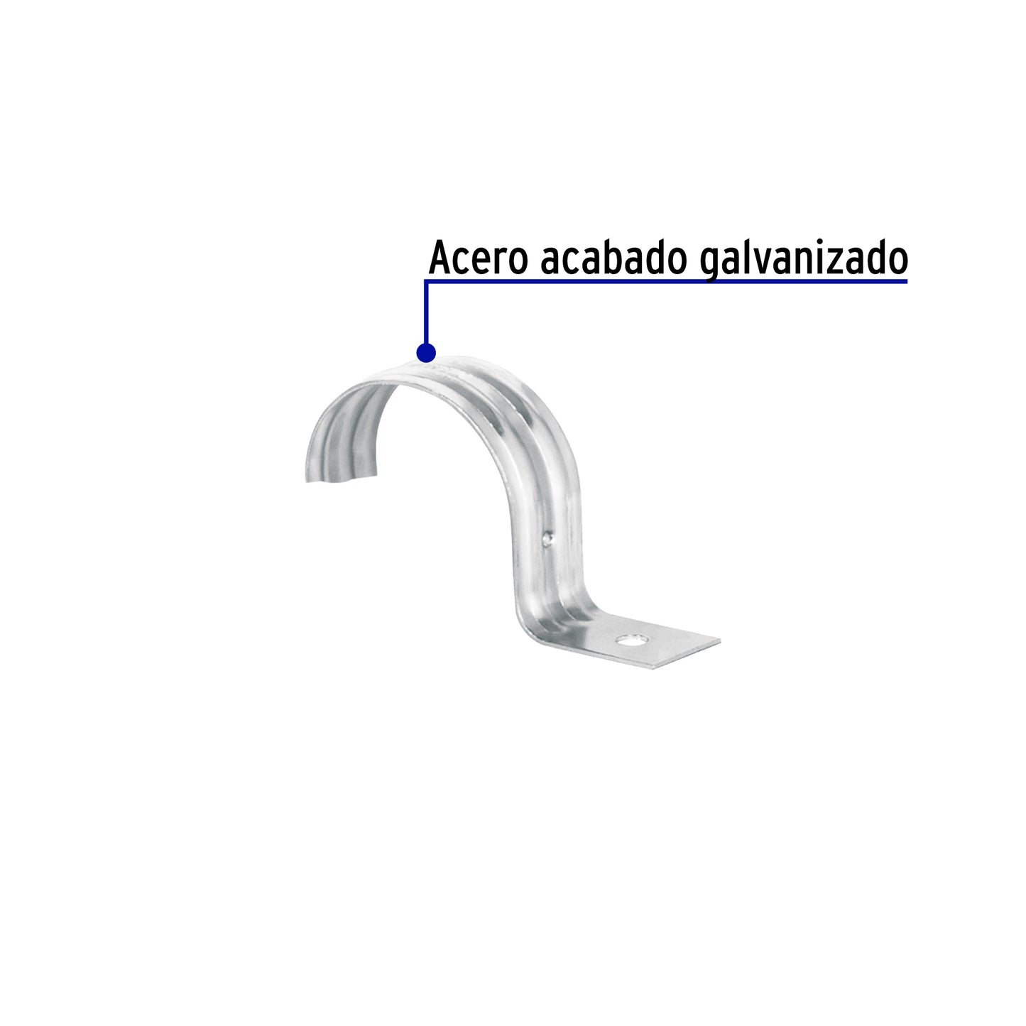 Bolsa c/5 abrazaderas tipo uña 2' p/tubo pared delgada | AU-2 | 46042