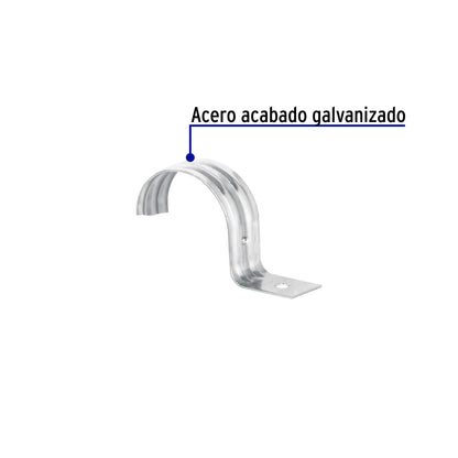 Bolsa c/5 abrazaderas tipo uña 2' p/tubo pared delgada | AU-2 | 46042