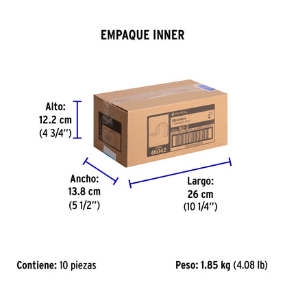 Bolsa c/5 abrazaderas tipo uña 2' p/tubo pared delgada | AU-2 | 46042