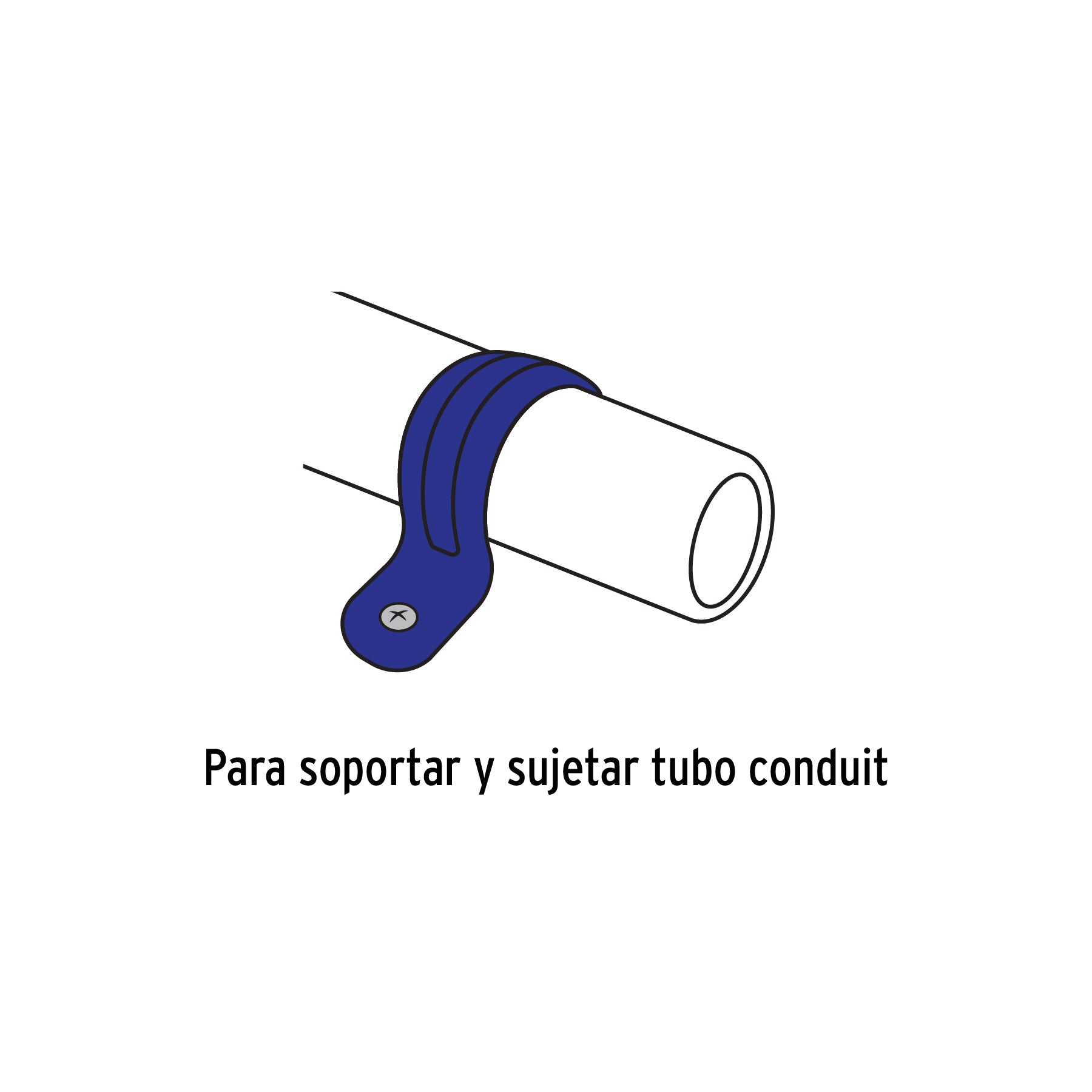 Bolsa c/5 abrazaderas tipo uña 2' p/tubo pared delgada | AU-2 | 46042