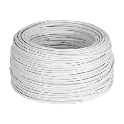 Rollo de 100 m de cable THHW-LS 10 AWG blanco, Volteck | CAB-10B | 46055