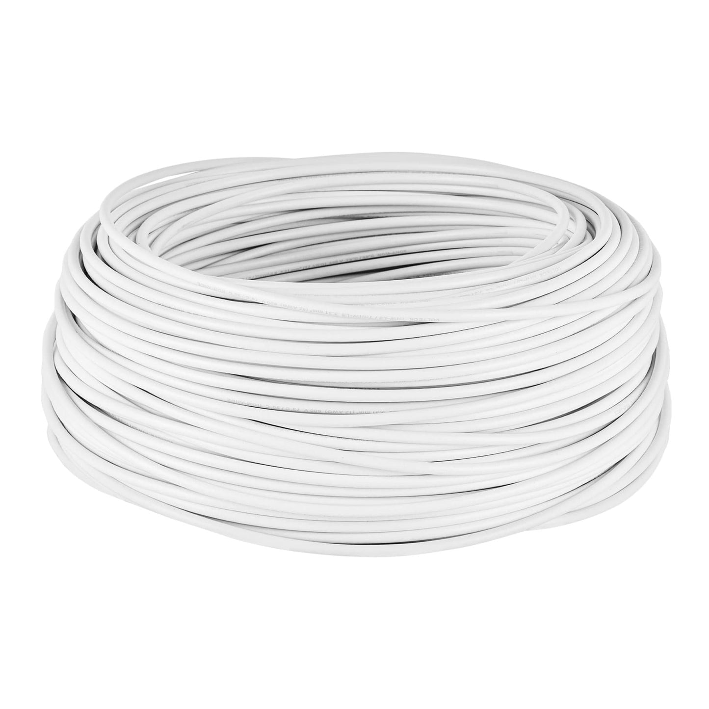 Rollo de 100 m de cable THHW-LS 12 AWG blanco, Volteck | CAB-12B | 46056