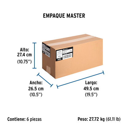 Rollo de 100 m de cable THHW-LS 12 AWG blanco, Volteck | CAB-12B | 46056