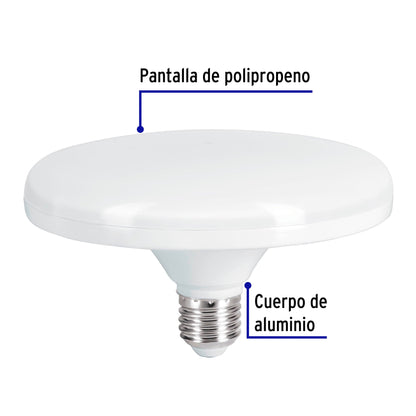 Lámpara LED tipo OVNI 18 W (equiv. 125 W), luz de día, caja | LEDCI-120F | 46091