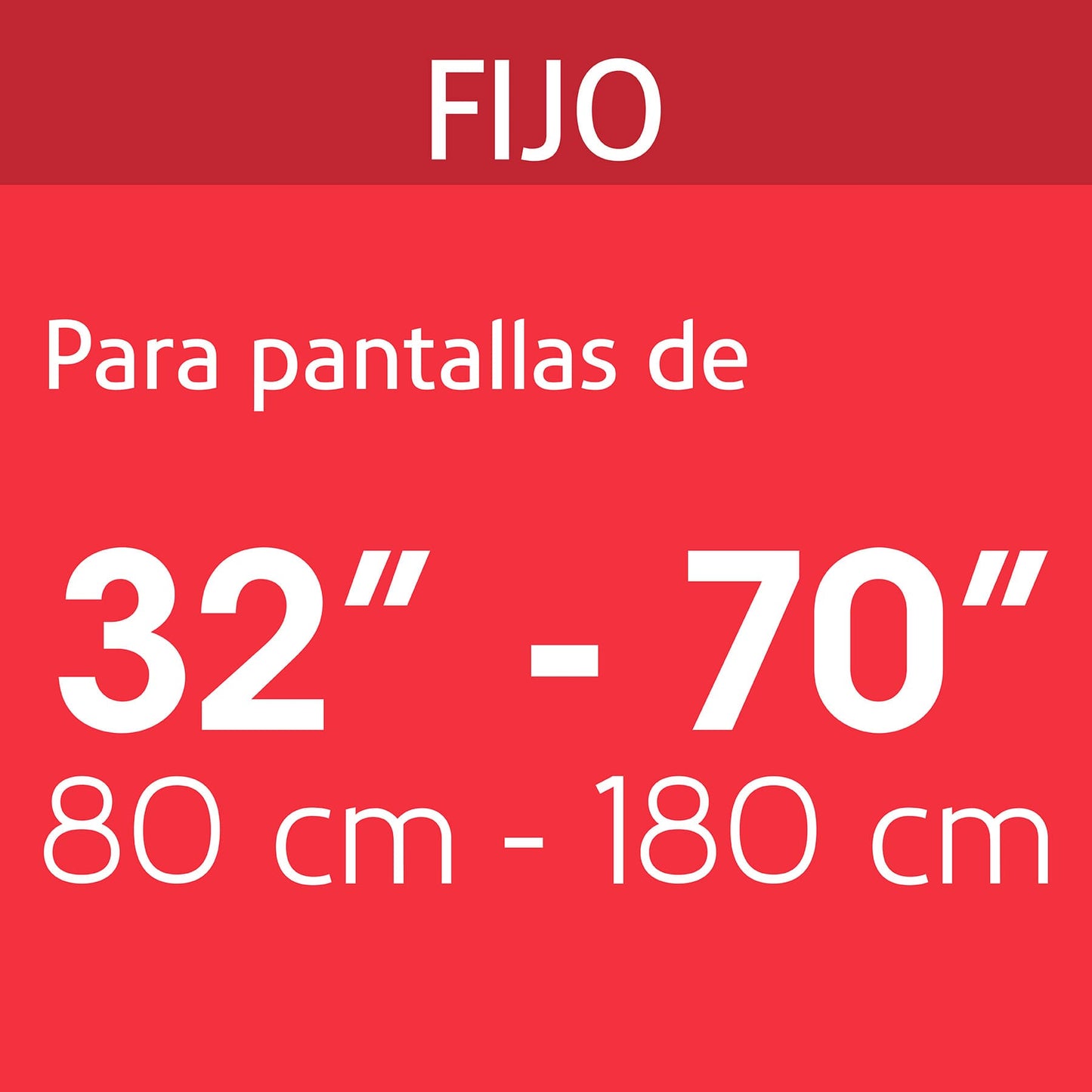 Soporte para pantallas de 32' a 70', fijo, Volteck | TVSF-70 | 46092