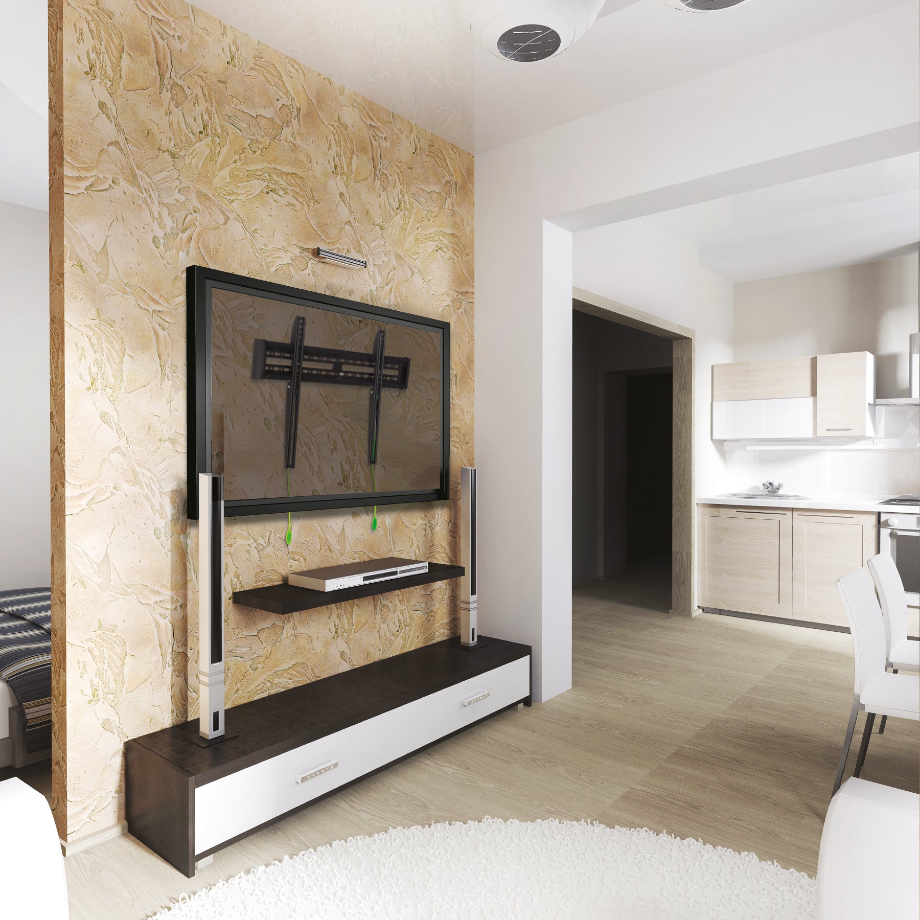 Soporte para pantallas de 32' a 70', fijo, Volteck | TVSF-70 | 46092