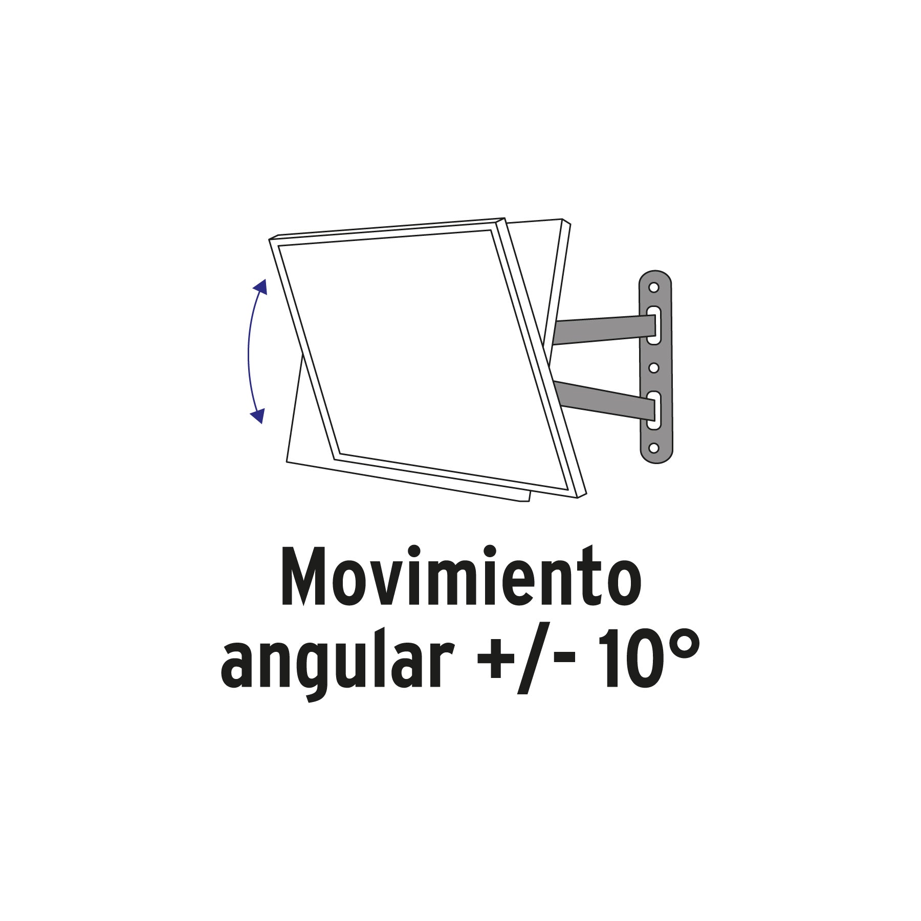 Soporte para pantallas de 26' a 65' con movimiento angular | TVSA-65 | 46093