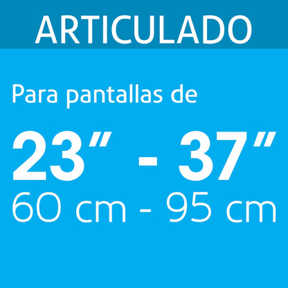 Soporte para pantallas 23' a 37' mov. angular y articulado | TVSM-37 | 46094