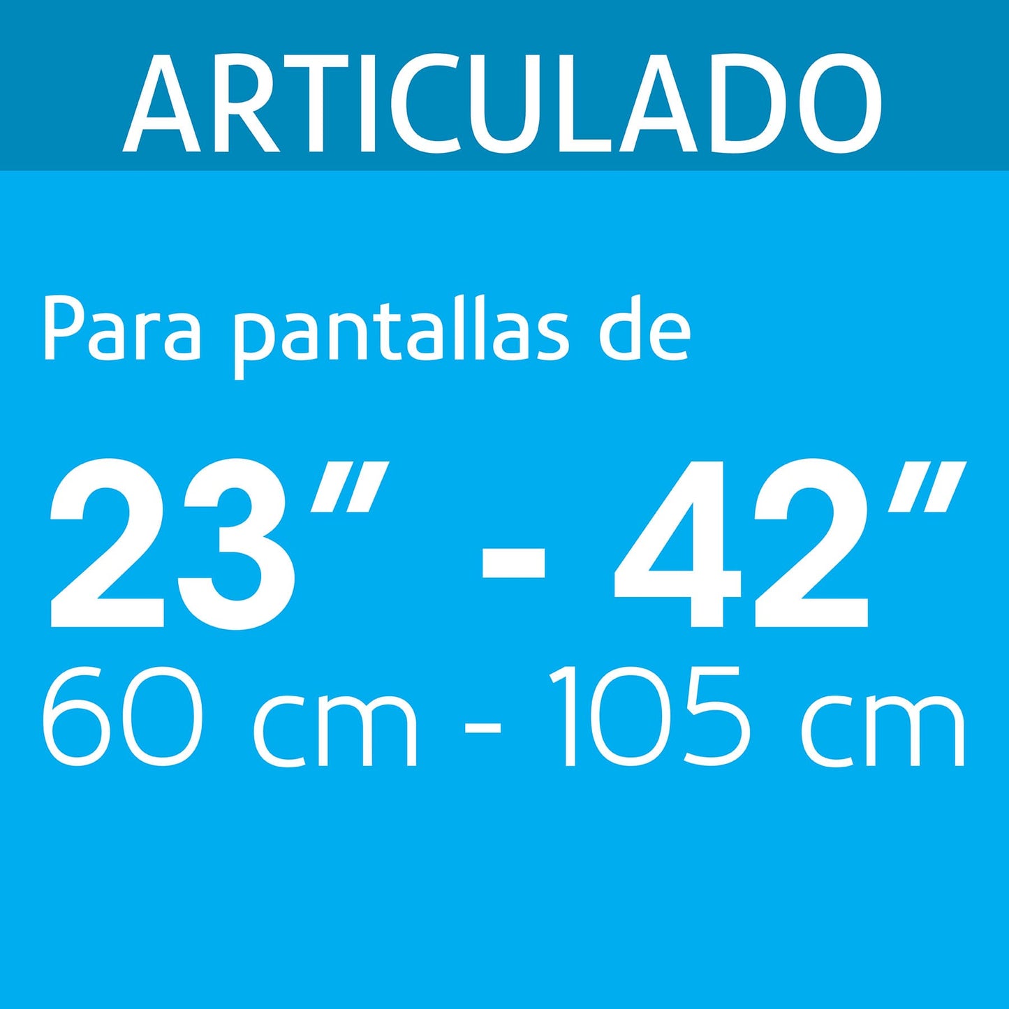 Soporte para pantallas 23' a 42' mov. angular y articulado | TVSM-42 | 46095
