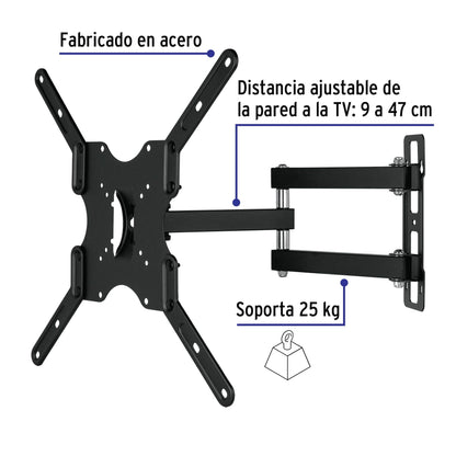 Soporte para pantallas 23' a 42' mov. angular y articulado | TVSM-42 | 46095