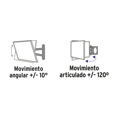 Soporte para pantallas 26' a 65' mov. angular y articulado | TVSM-65 | 46096