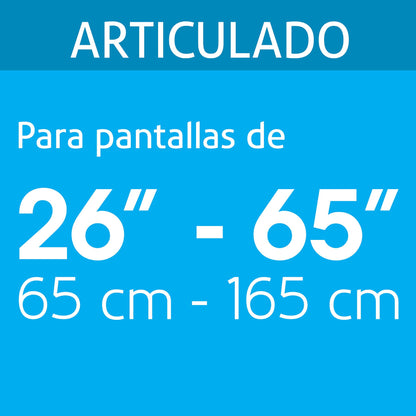 Soporte para pantallas 26' a 65' mov. angular y articulado | TVSM-65 | 46096