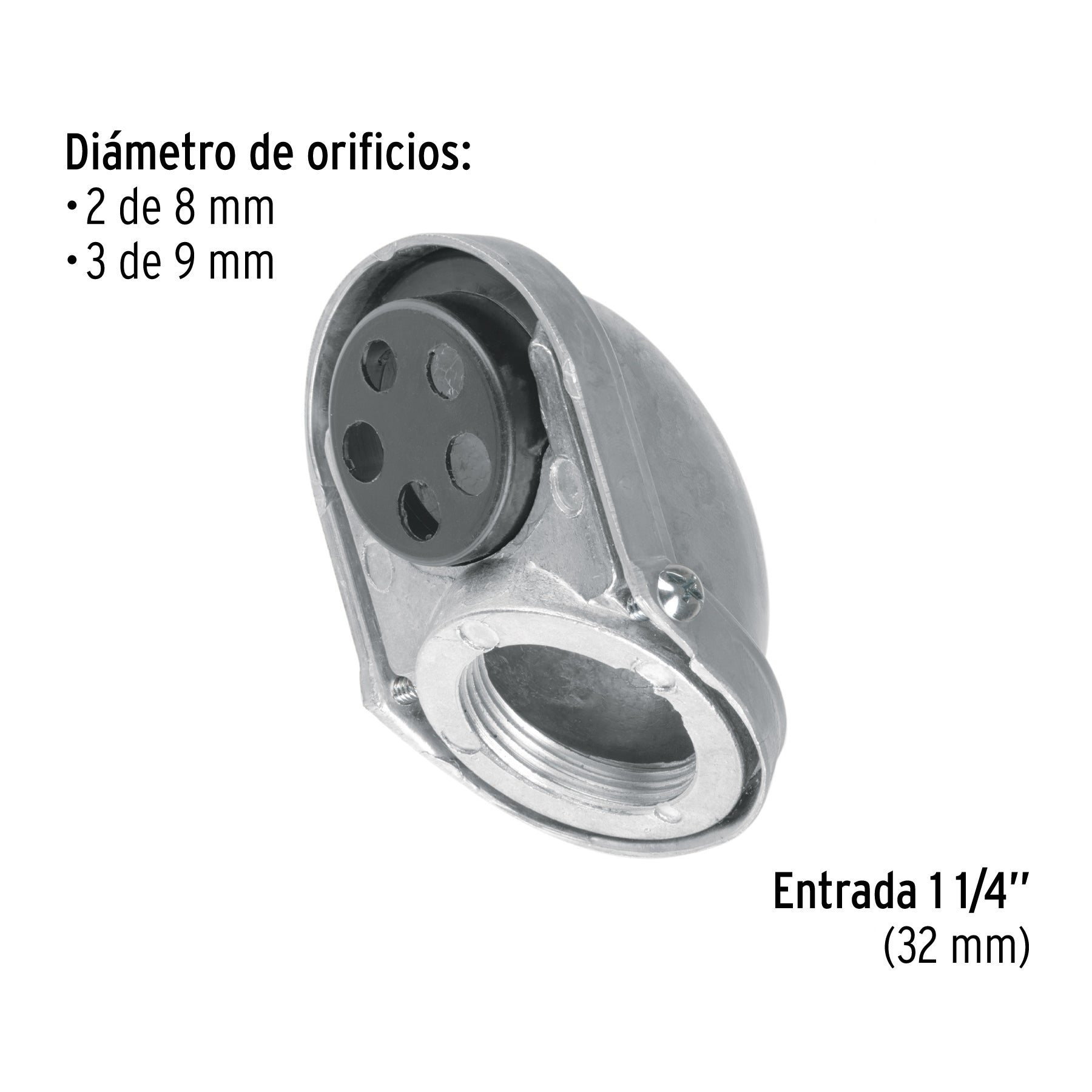Mufa roscada 1-1/4' para tubo, Volteck | MUFAR-1-1/4 | 46097