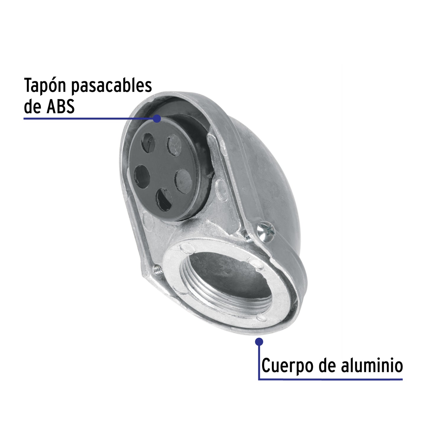 Mufa roscada 1-1/4' para tubo, Volteck | MUFAR-1-1/4 | 46097