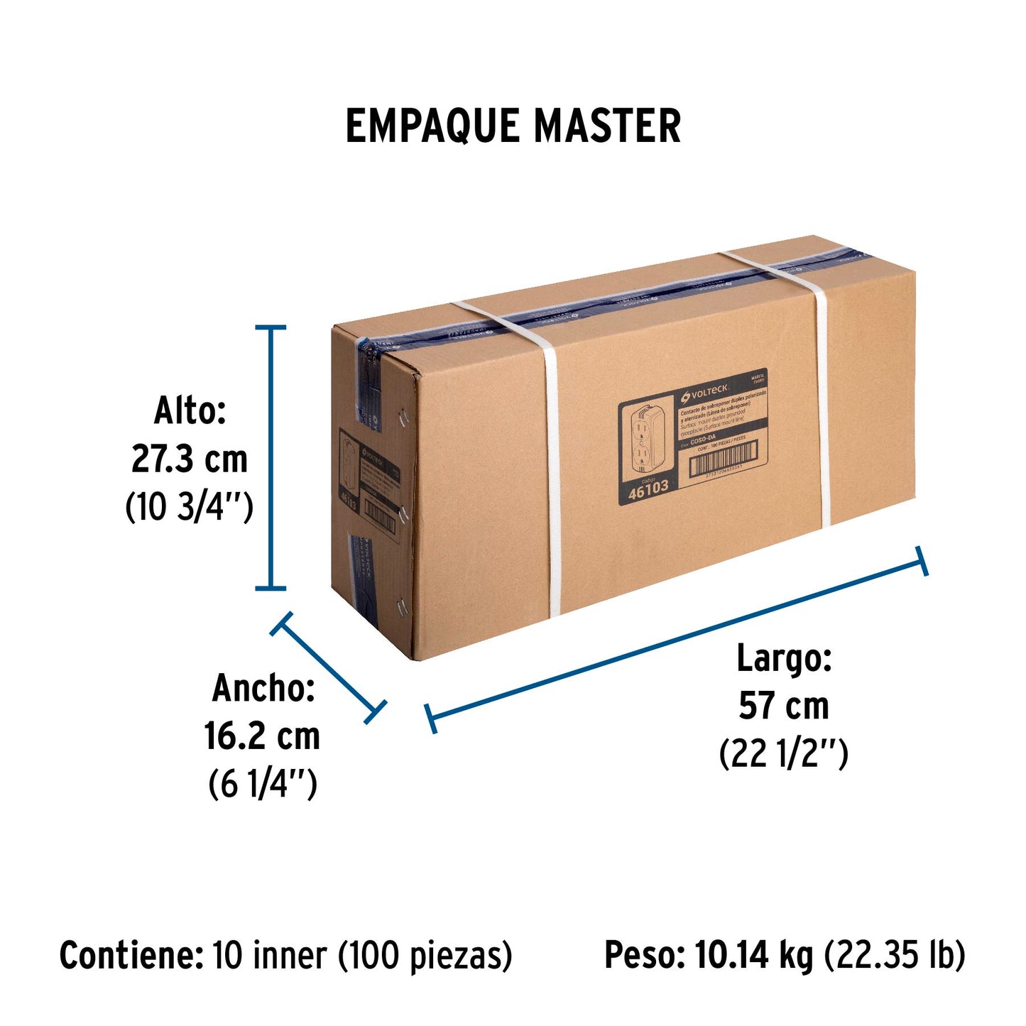 Contacto de sobreponer dúplex, 2 polos+ tierra, baquelita | COSO-DA | 46103
