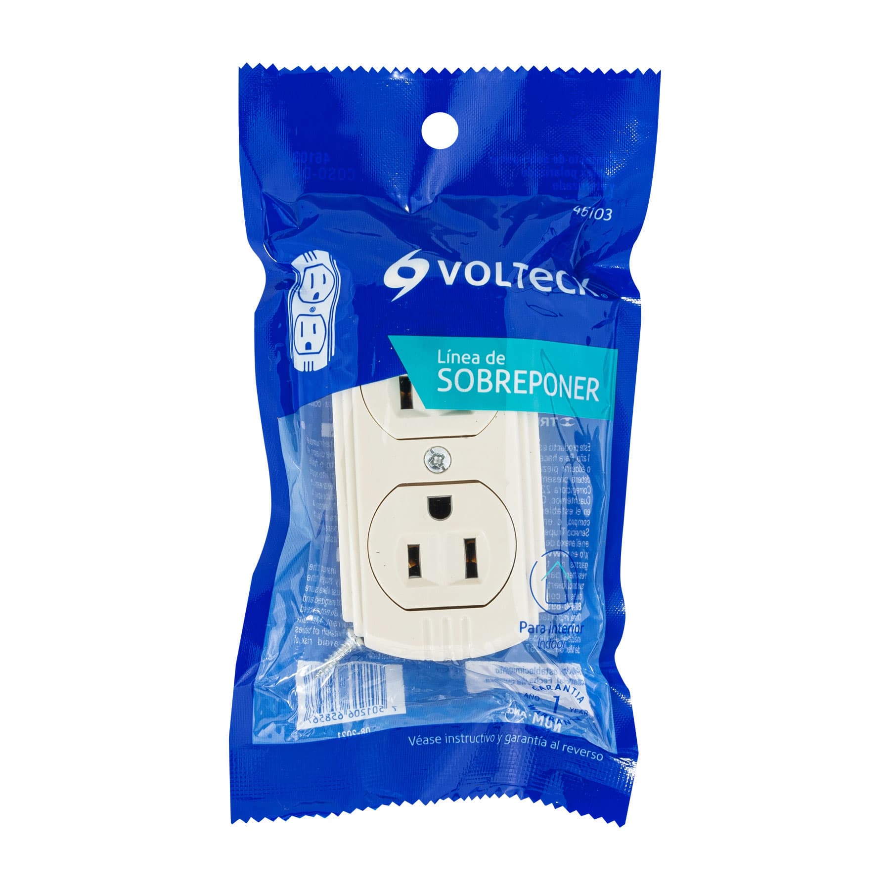 Contacto de sobreponer dúplex, 2 polos+ tierra, baquelita | COSO-DA | 46103