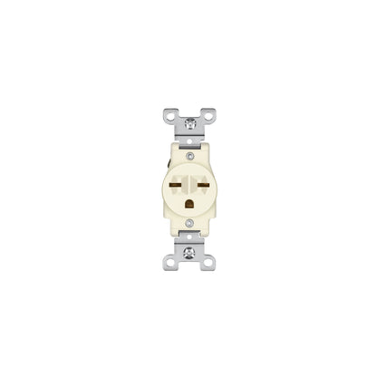 Contacto sencillo, cara de chino, Standard, marfil, Volteck | COSE-CHS | 46110