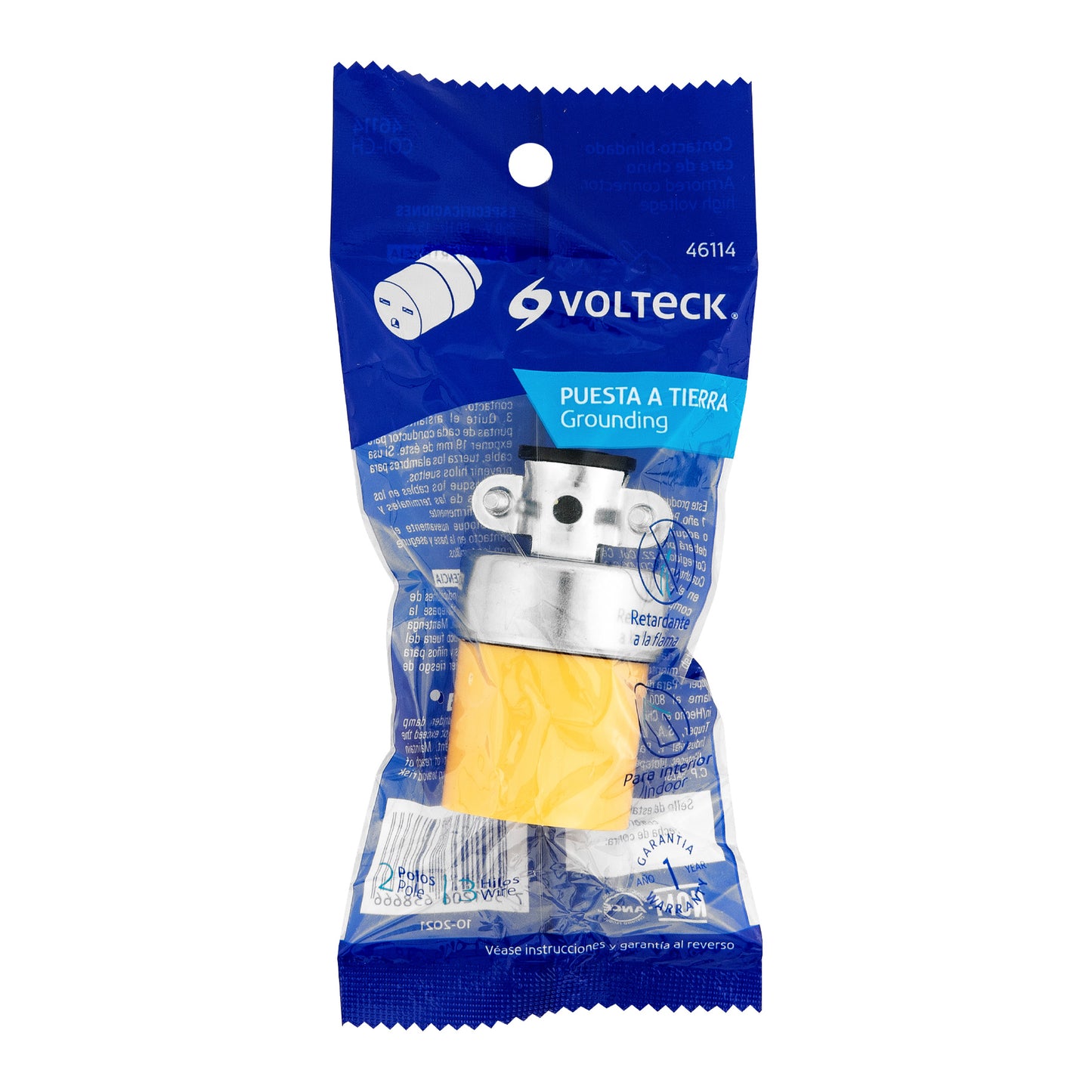 Contacto industrial blindado aterrizado cara de chino | COI-CH | 46114