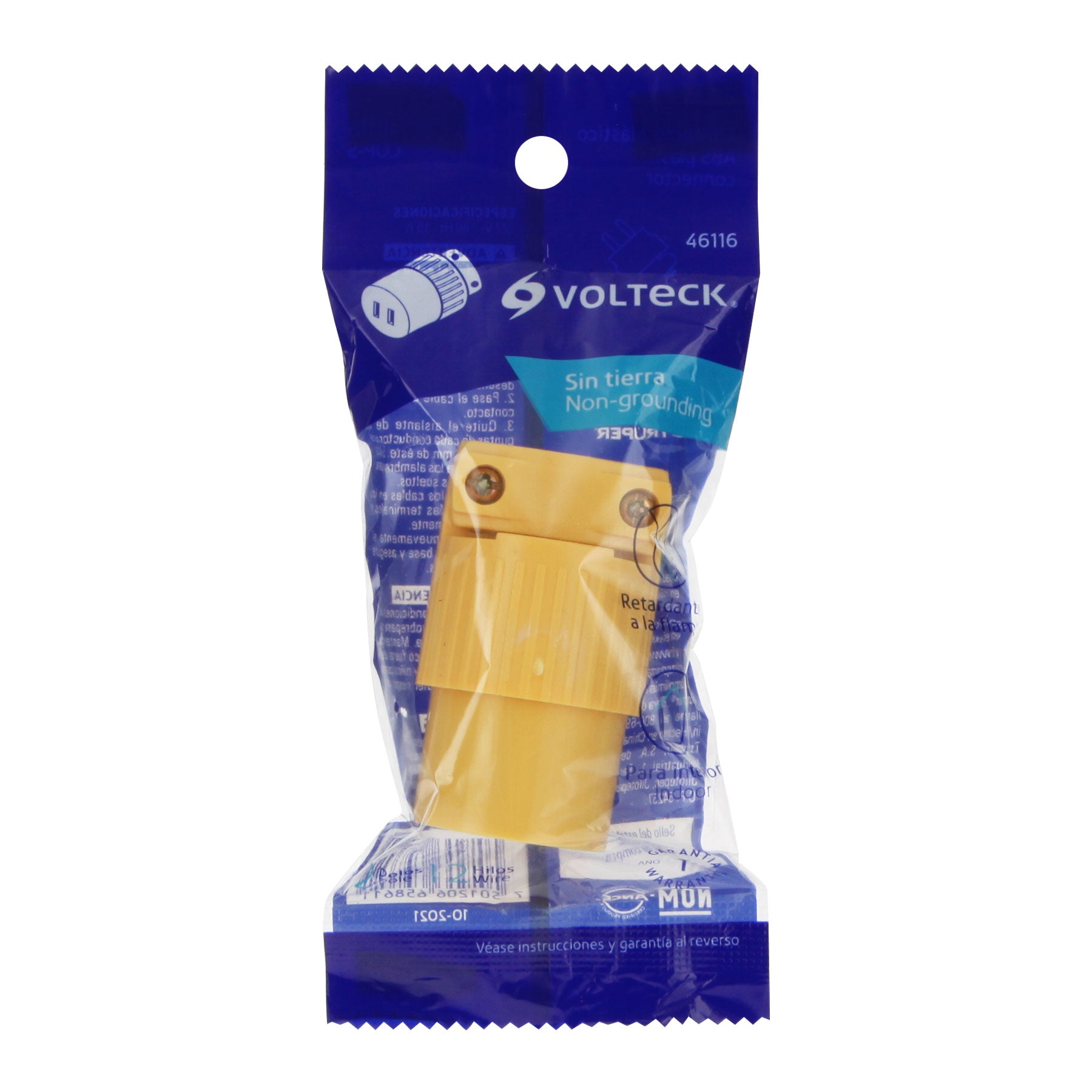 Contacto industrial plástico polarizado, Volteck | COP-S | 46116