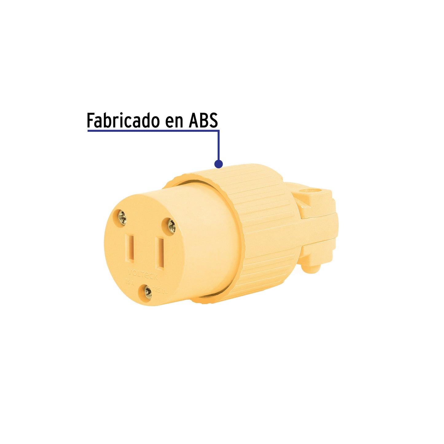 Contacto industrial plástico polarizado, Volteck | COP-S | 46116