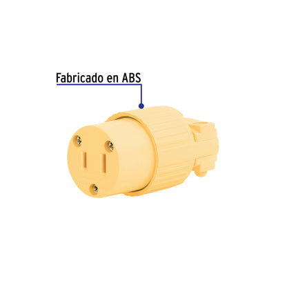 Contacto industrial plástico polarizado, Volteck | COP-S | 46116