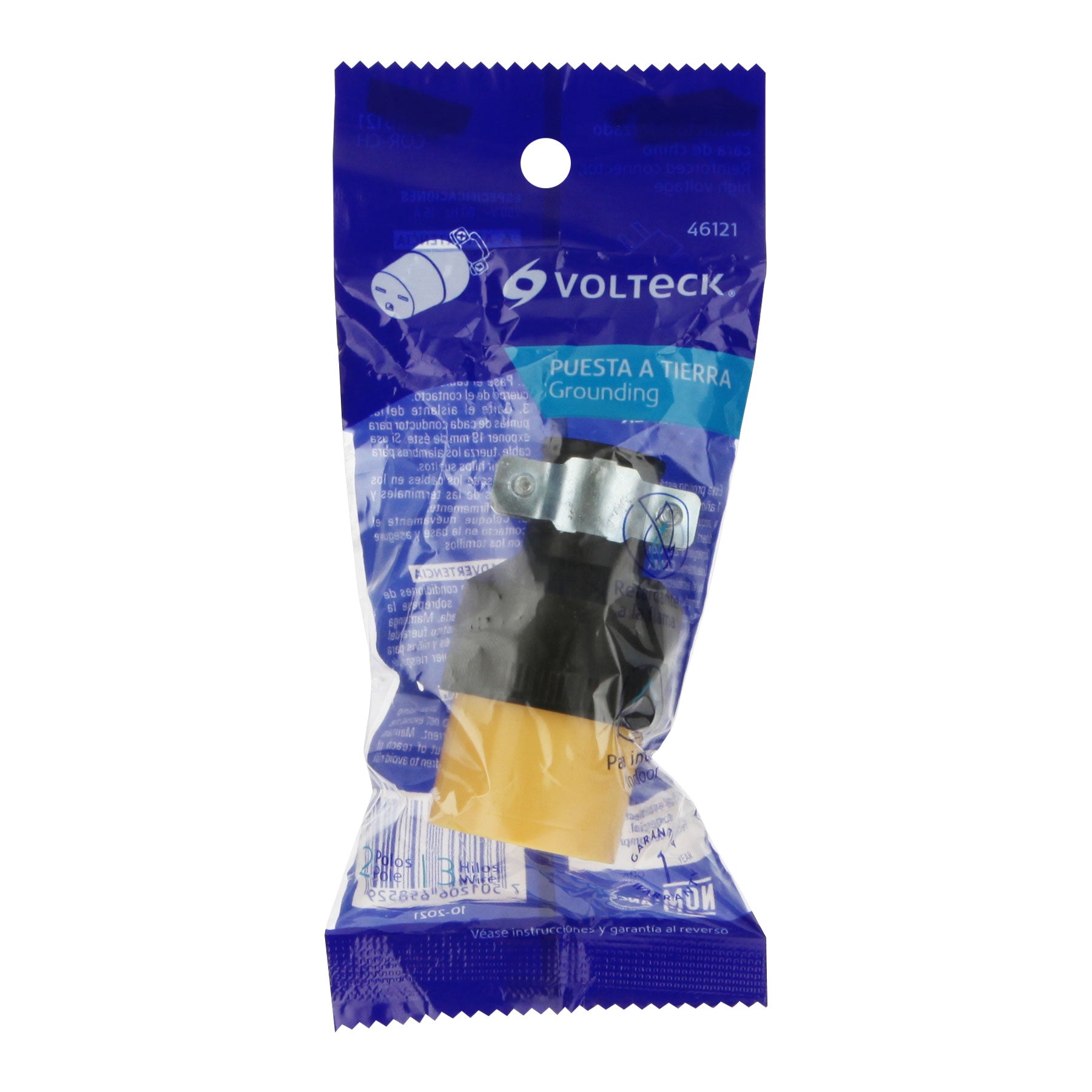 Contacto industrial reforzado aterrizado cara de chino | COR-CH | 46121