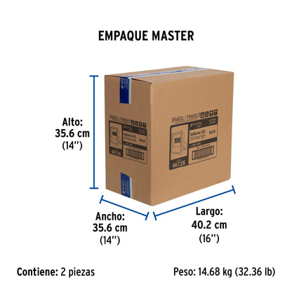 Reflector LED para exteriores 150W 6500K, VOLTECK | REF-305L | 46126