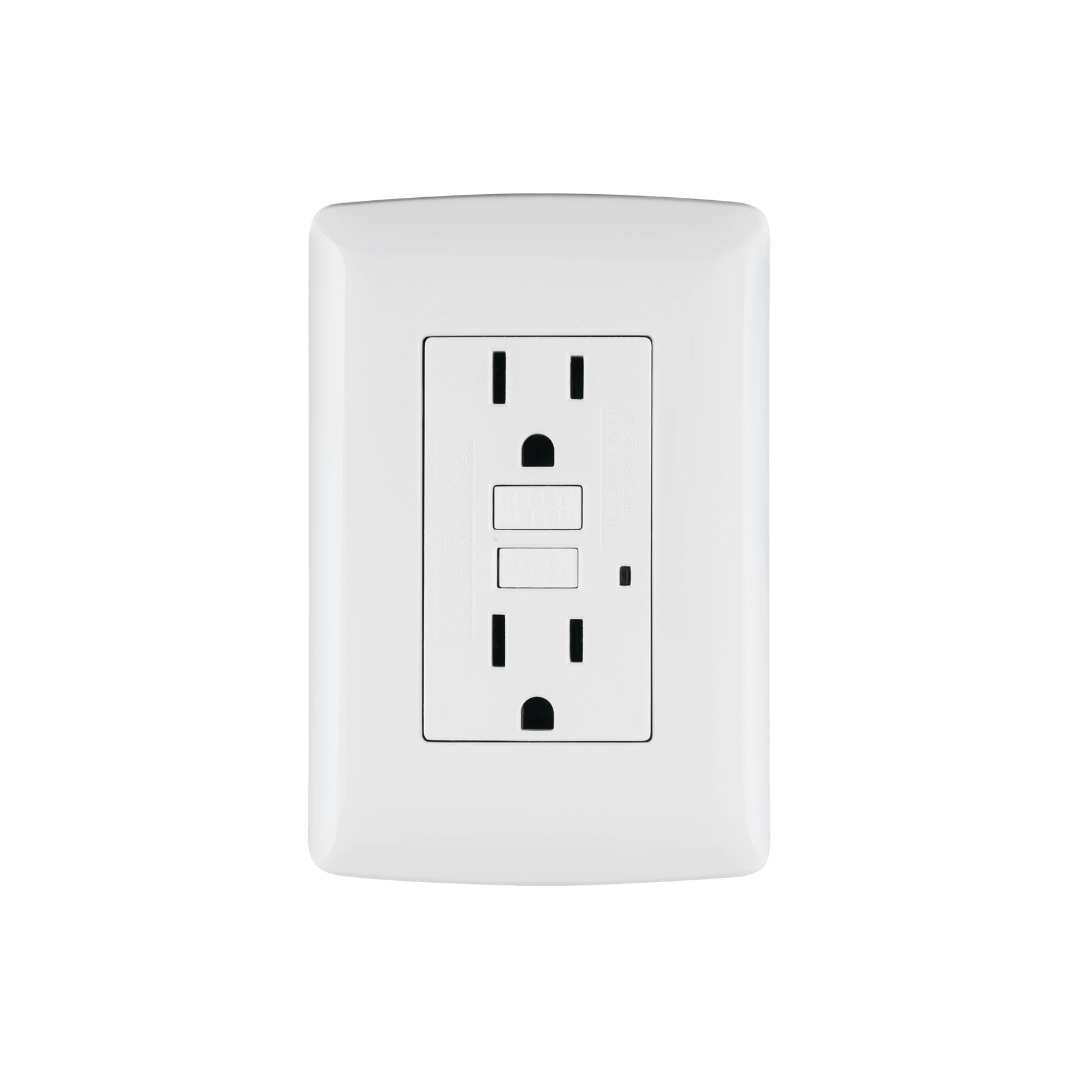 Contacto dúplex falla a tierra GFCI, blanco, línea Italiana | CODO-GFCIB | 46142