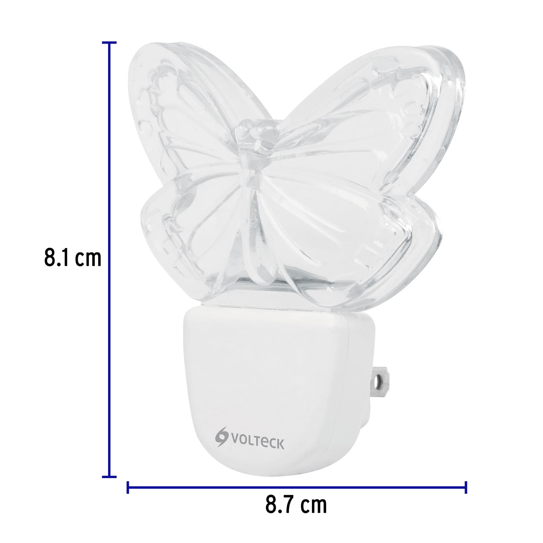 Luz de noche de LED, mariposa, Volteck | LUZ-09 | 46150