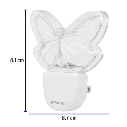 Luz de noche de LED, mariposa, Volteck | LUZ-09 | 46150