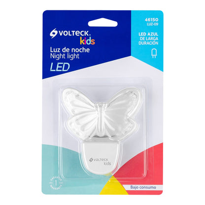 Luz de noche de LED, mariposa, Volteck | LUZ-09 | 46150