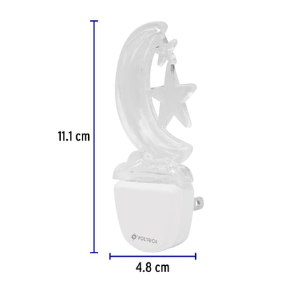 Luz de noche de LED, luna, Volteck | LUZ-11 | 46152