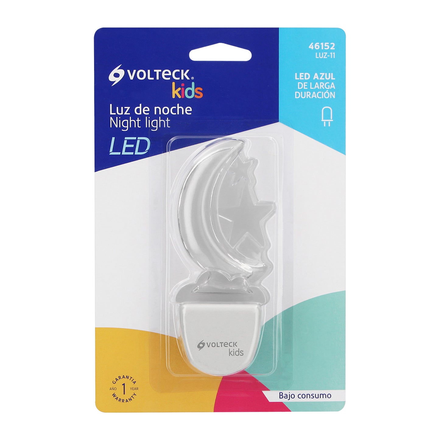 Luz de noche de LED, luna, Volteck | LUZ-11 | 46152